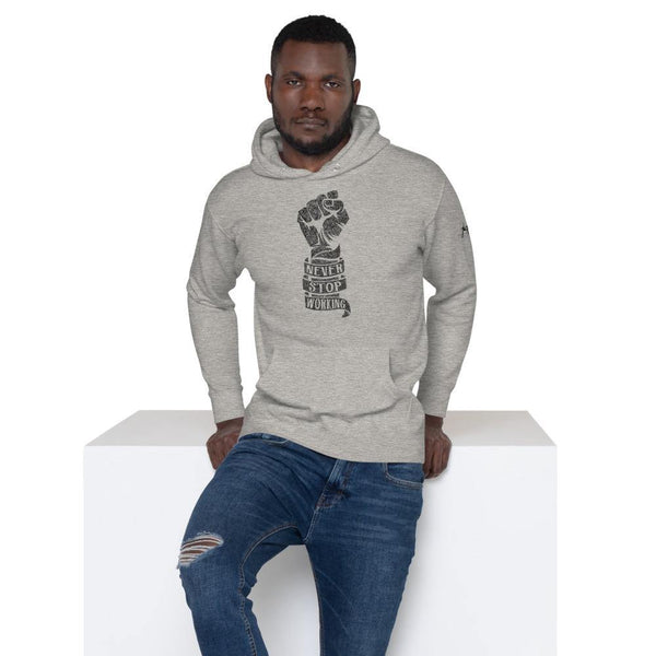 Never Stop Working Unisex Hoodie - akitabandoutarou.