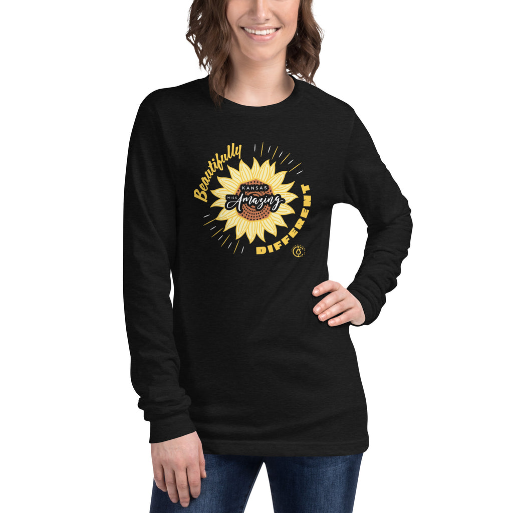 Kansas Miss Amazing Beautifully Different Unisex Long Sleeve Tee