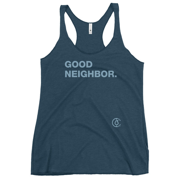 A Little Help Good Neighbor Womens Racerback Tank