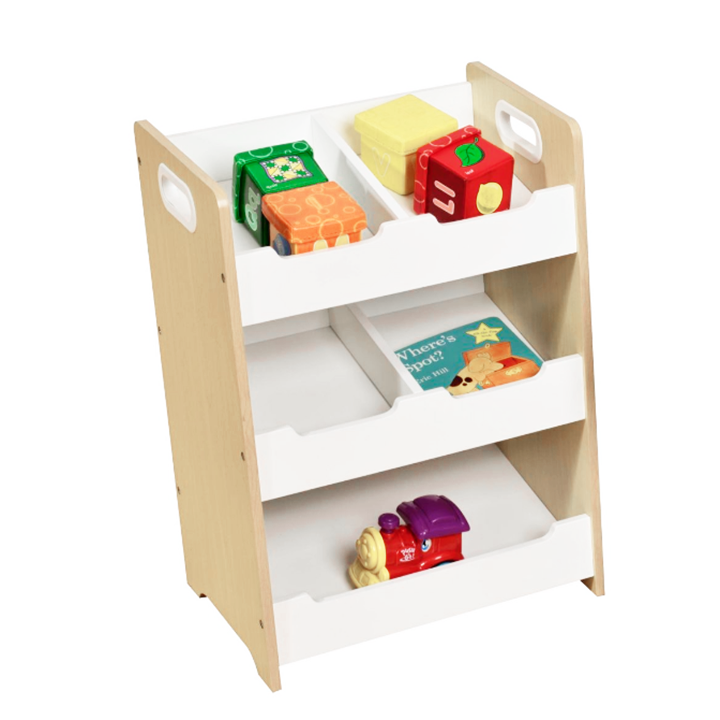 wood toy storage unit