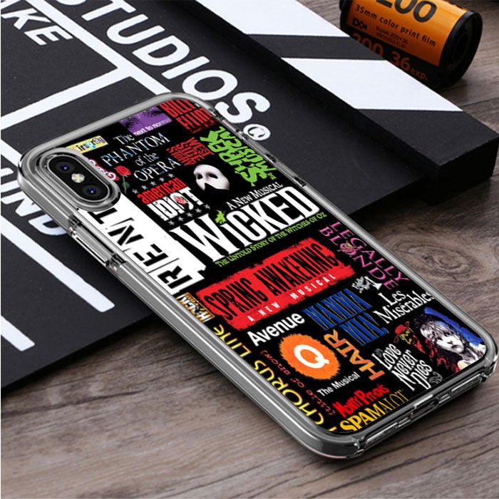 Broadway Musical Collage Iphone X Iphone Xs Iphone Xs Max Iphone Xr Creativeprintcases
