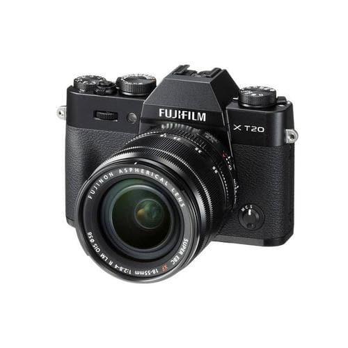 Fujifilm X-T20 Mirrorless Camera with 18-55mm XF Lens - Black