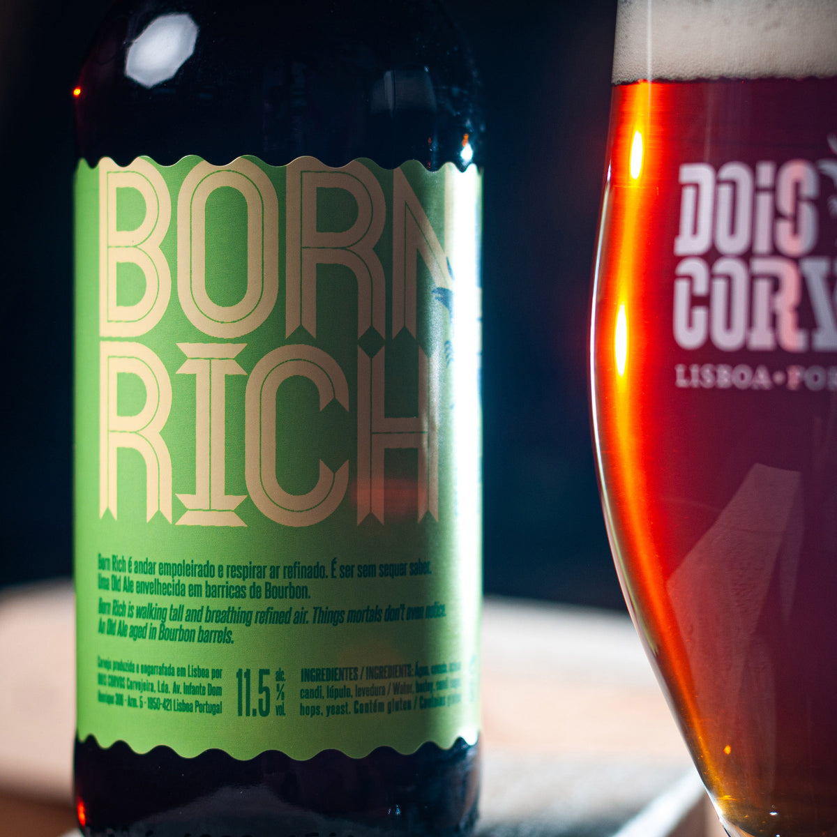 Dois Corvos Born Rich - Old Ale (Bourbon BA) - Dois Corvos Cervejeira