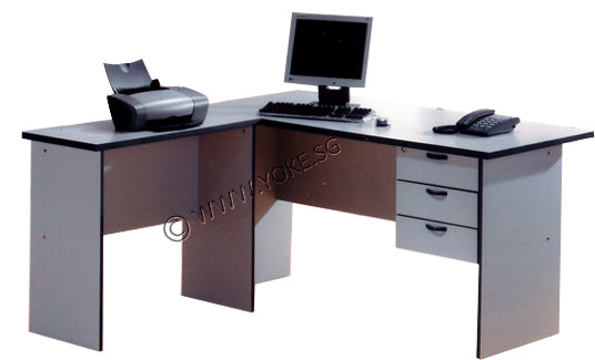 grey top desk