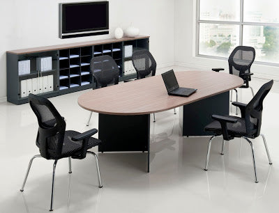 desk with meeting table