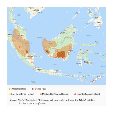 Map of hotspots in Southeast Asia