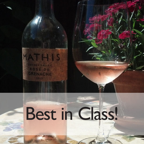 Mathis rose and glass, best in class SF chronicle wine competition
