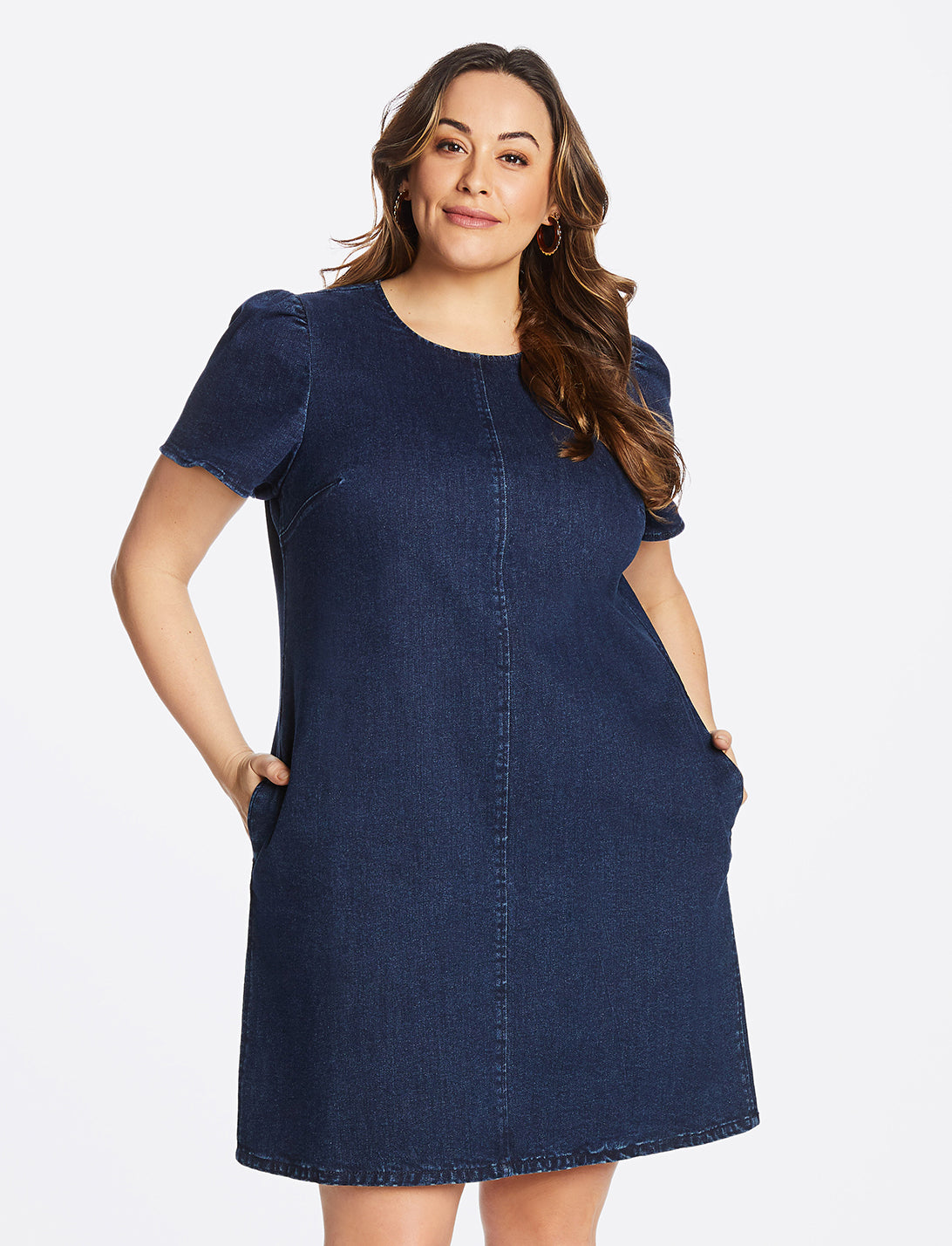 draper james denim shift dress