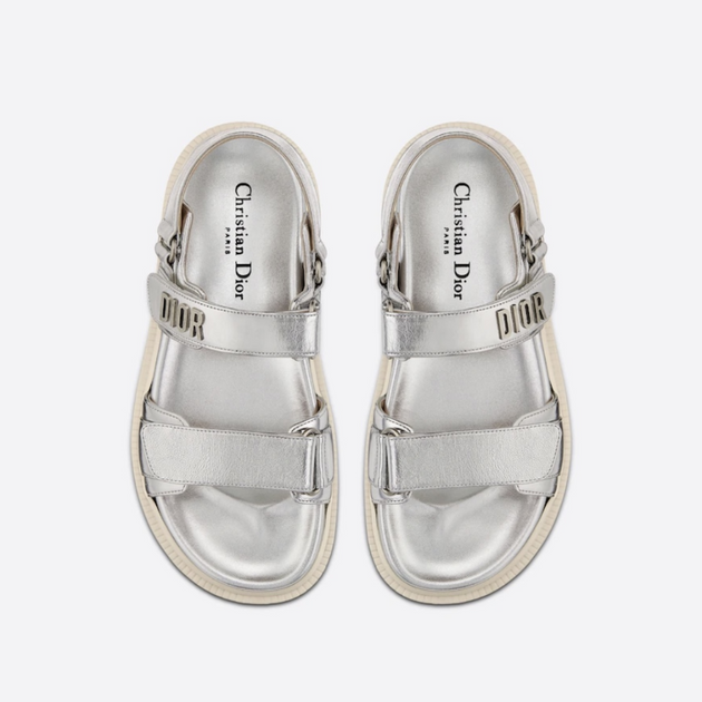 DIOR / 디올 액트 벨크로 여성 샌들 실버 DiorAct Sandal – 비파운드