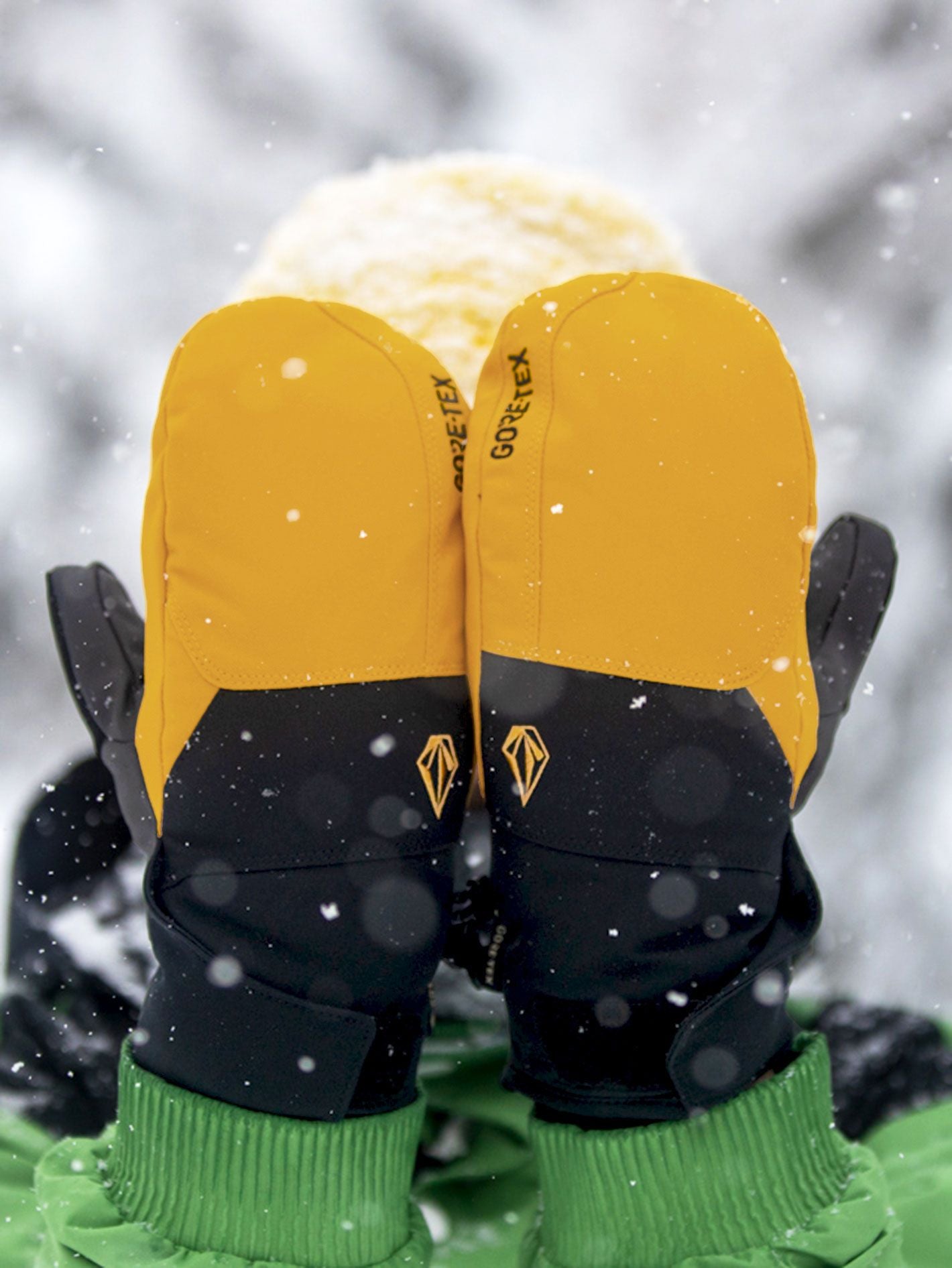 Mens Stay Dry Gore-Tex Mitt - Resin Gold