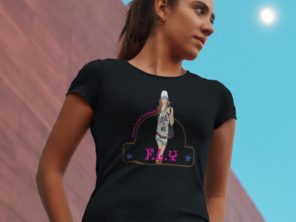 Black Living Fly T-Shirt for women