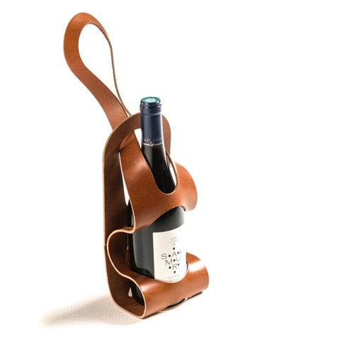 leather wine bottle holder bike