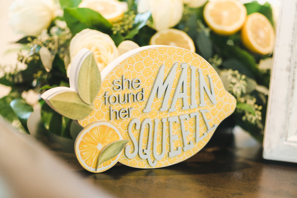 Lemon themed bridal shower, She Found Her Main Squeeze, lemon themed party ideas