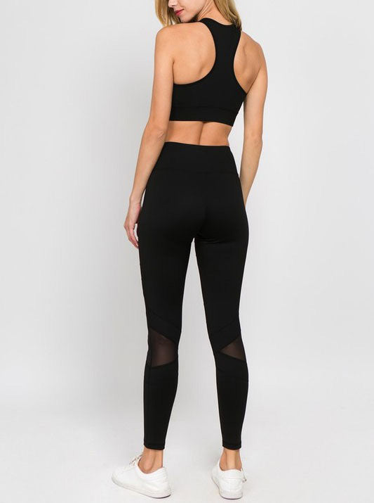 black workout outfit