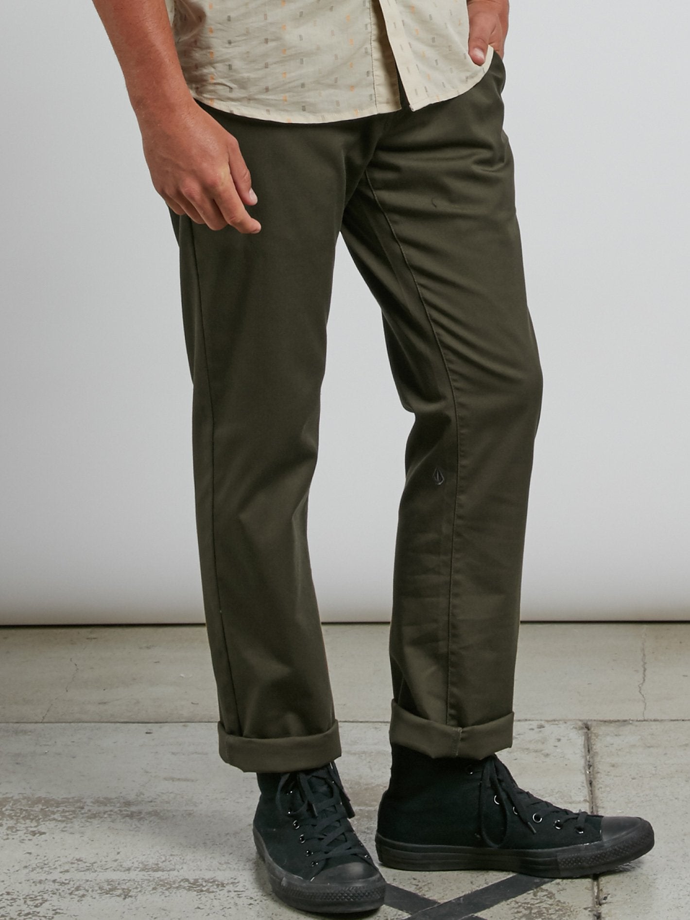 Pantalones Frickin Modern Stret - Seaweed Green