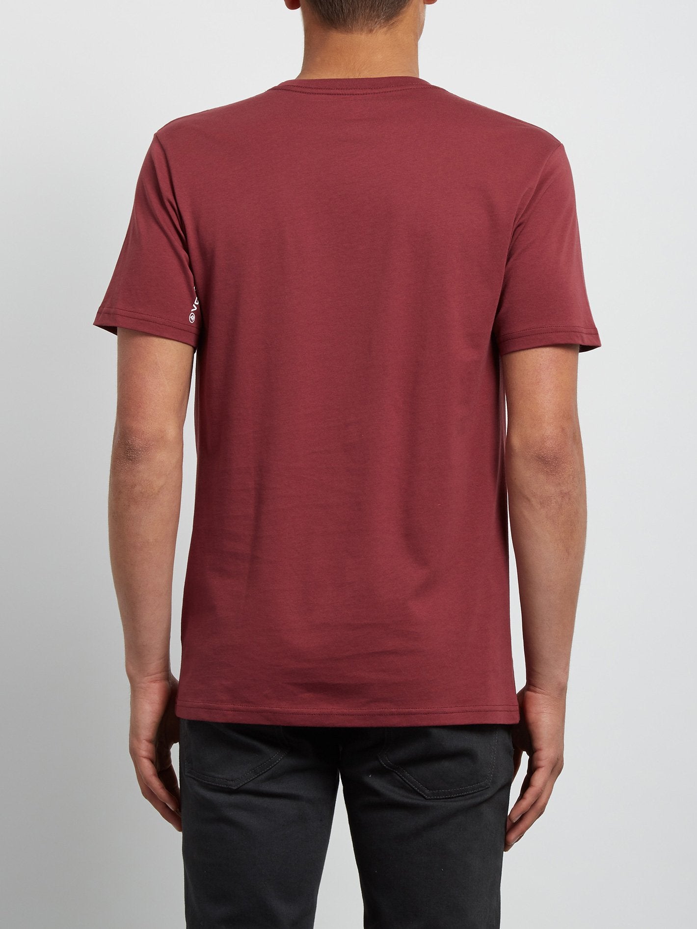 Camiseta Básica de Manga Corta Crisp - Crimson
