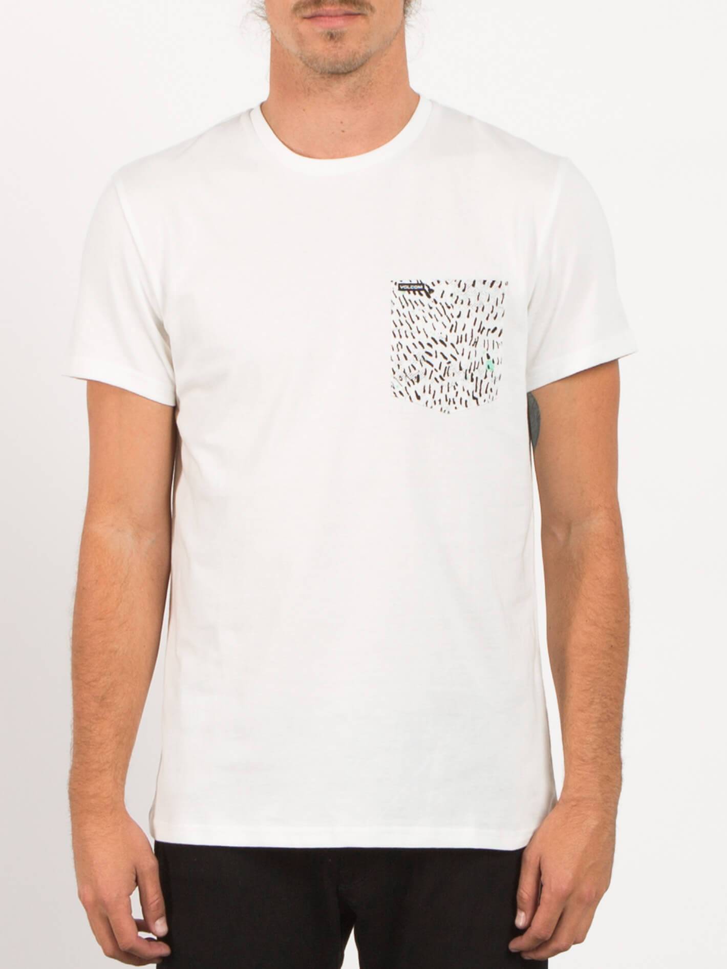 Camiseta de manga corta Contra Pocket - White