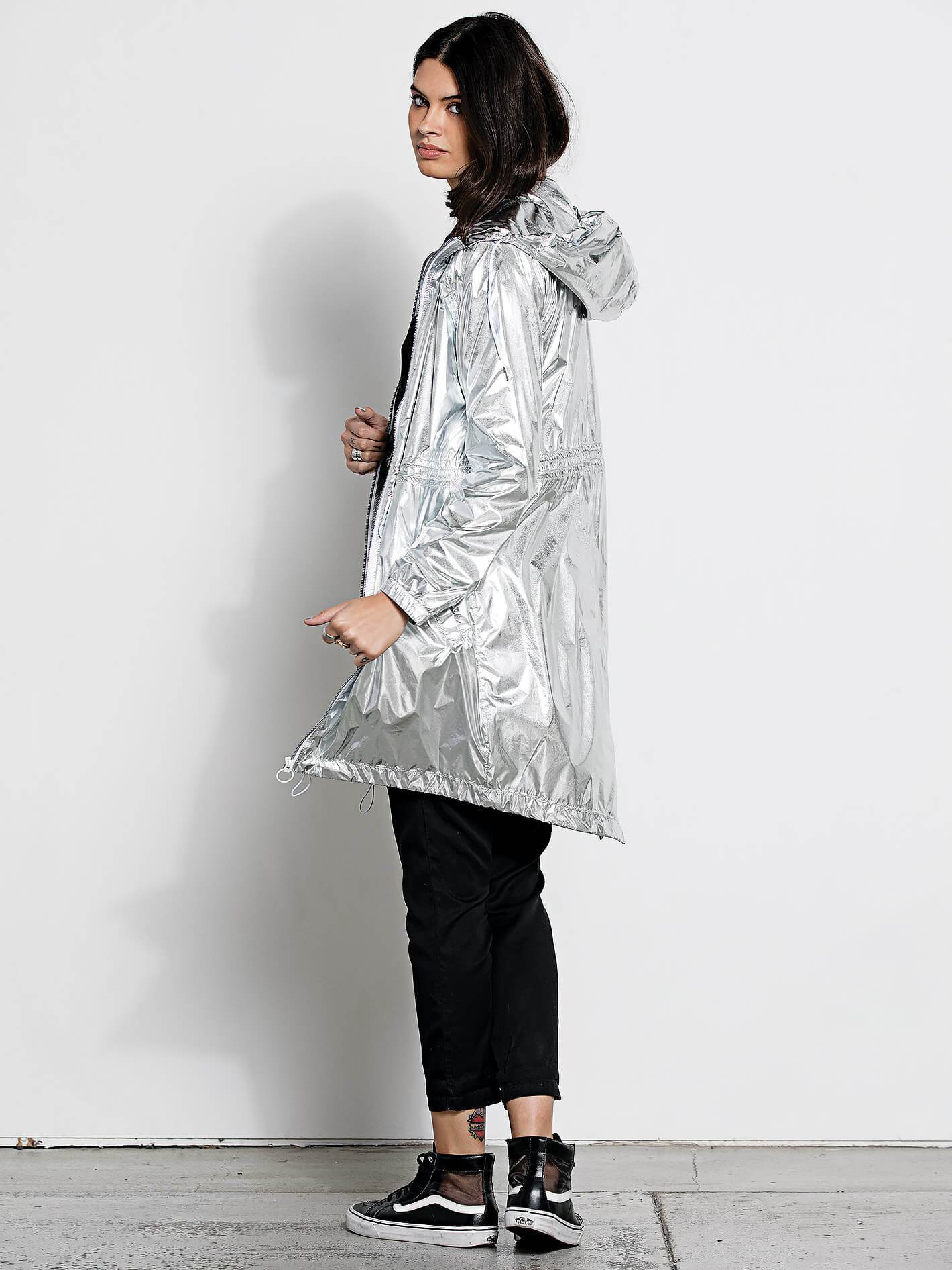 Chubasquero Georgia May Jagger Rain Jkt - Silver