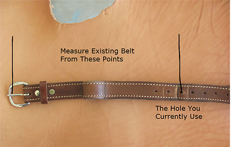 How to Measure a Bear Creek Leather Belt