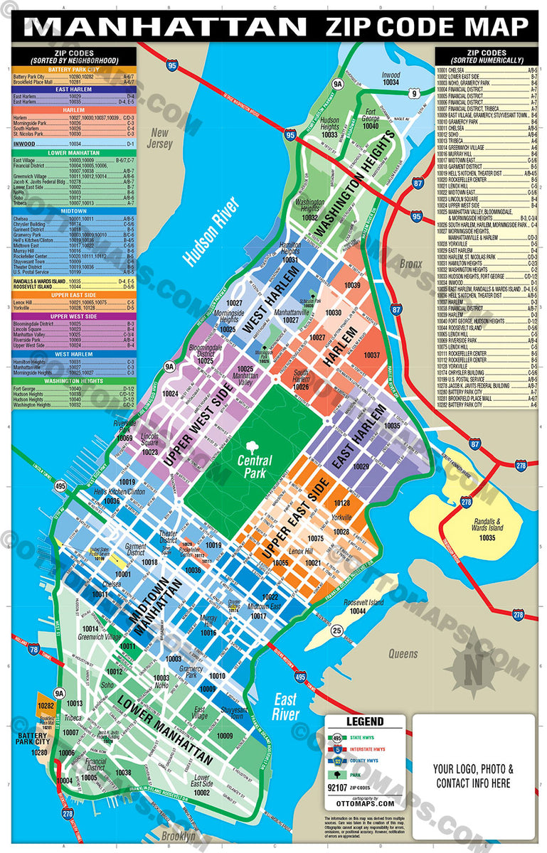 New York Zip Code Maps Otto Maps 6203