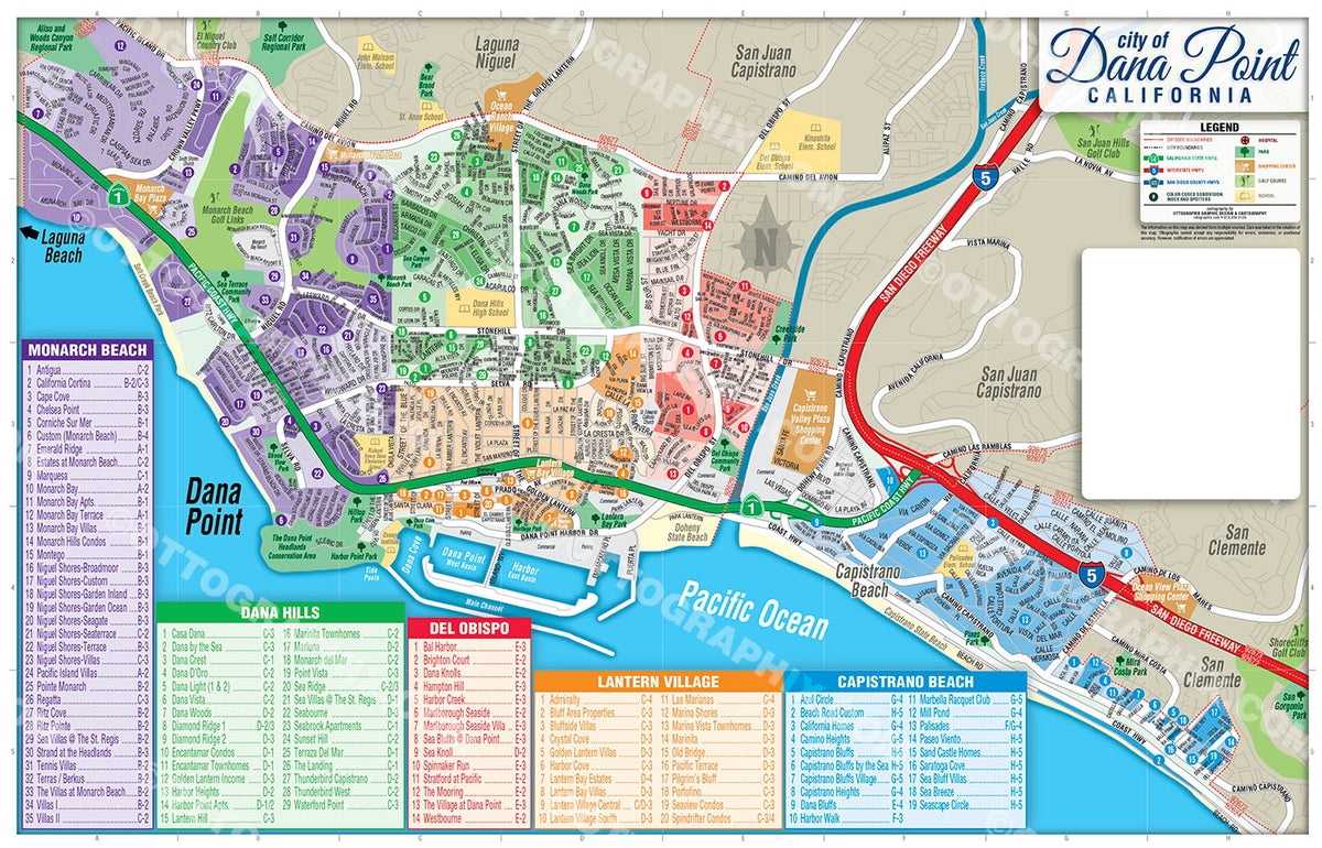 Dana point map