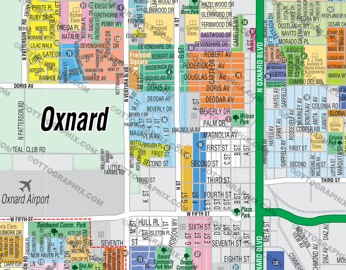 oxnard-map-ventura-county-ca-otto-maps