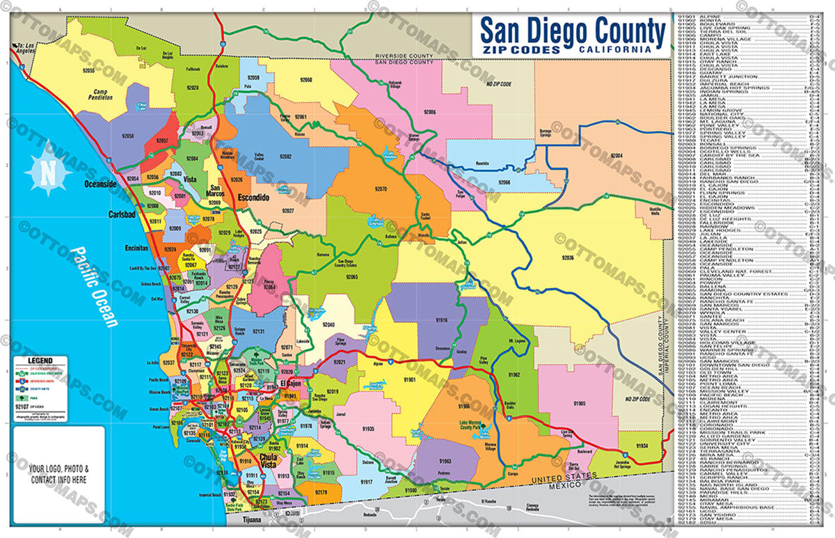 San Diego County Zip Code Map Printable Printable Maps Images And Photos Finder 1773