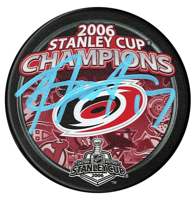 Rod BrindAmour Carolina Hurricanes 2006 Stanley Cup Autographed Puck 