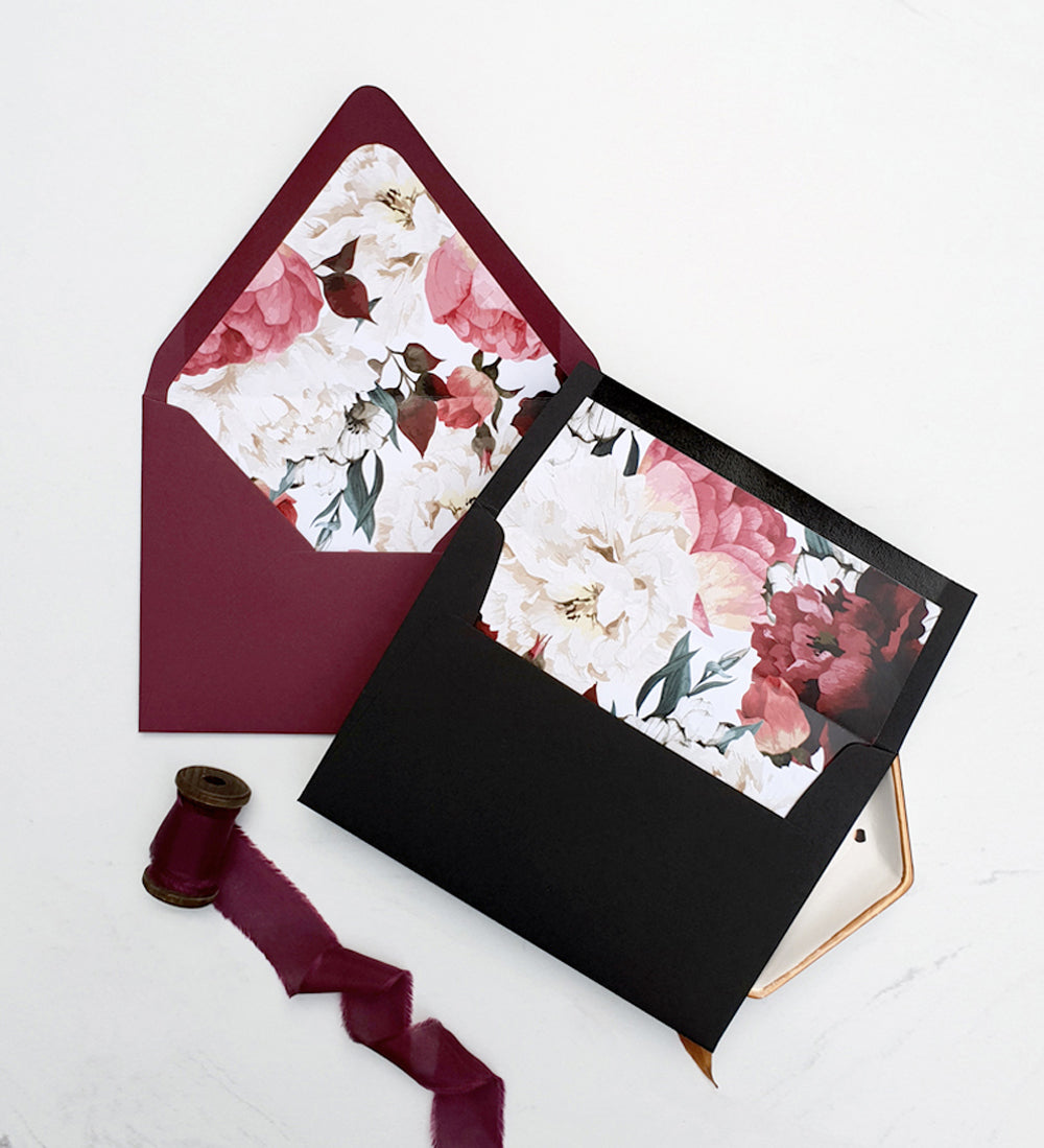 free floral envelope liners
