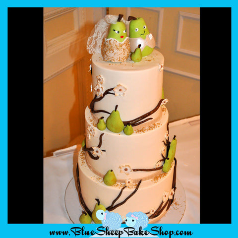 Perfect Pair (Pear!) Wedding Cake