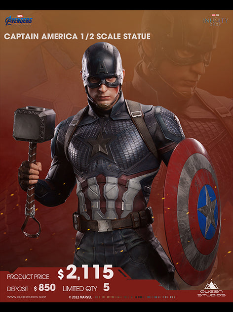 Captain America 1/2 Statue - Queen Studios (Official)