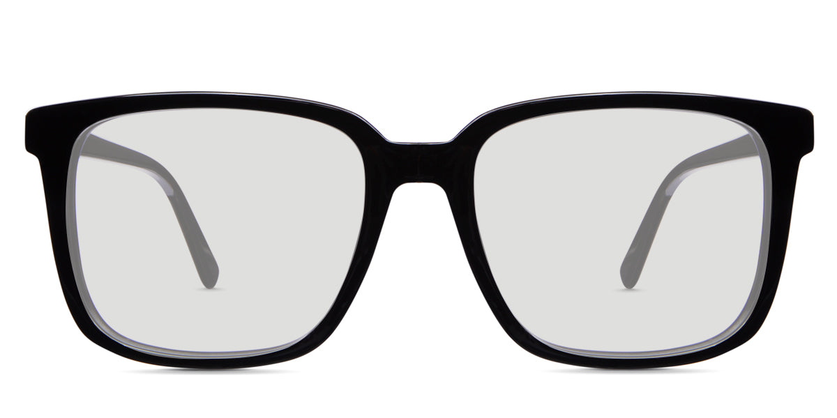 Bik black tinted Standard glasses in jet-setter variant - it's square acetate frame