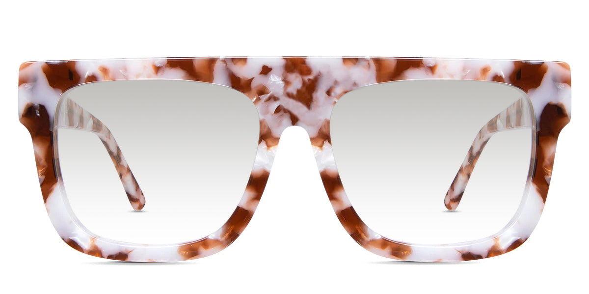 Nobri black tinted Gradient frame in praline variant - made with acetate material 