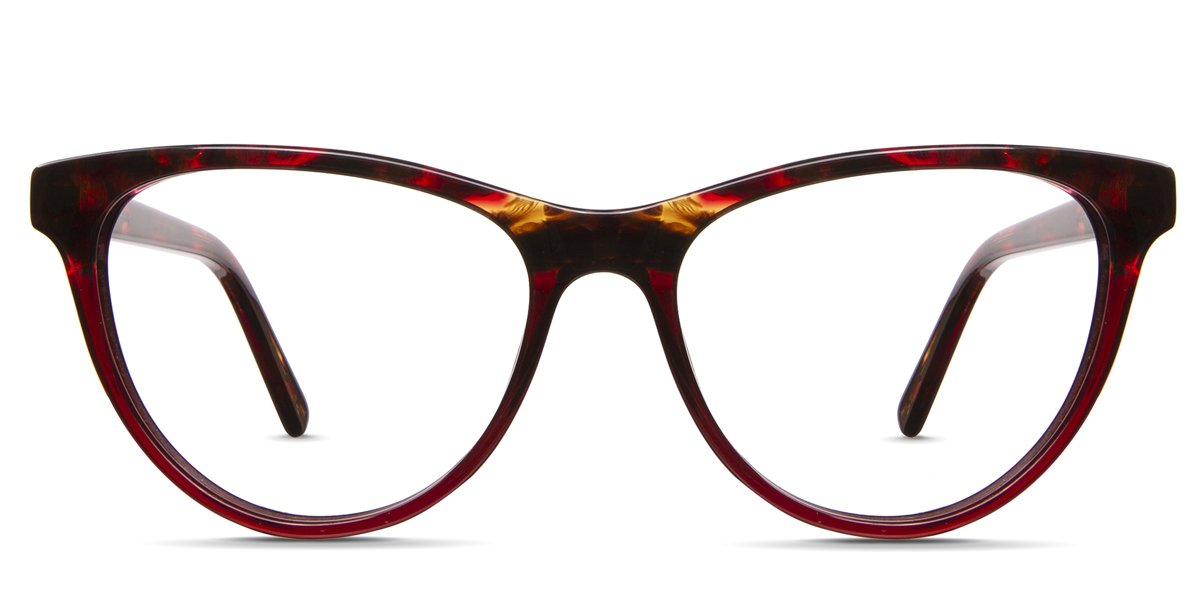 Eslinger glasses in futon variant - it's two toned cat eye frame in acetate material - it's medium size frame