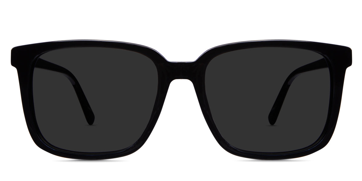 Bik black tinted glasses in jet-setter variant - it's square acetate frame
