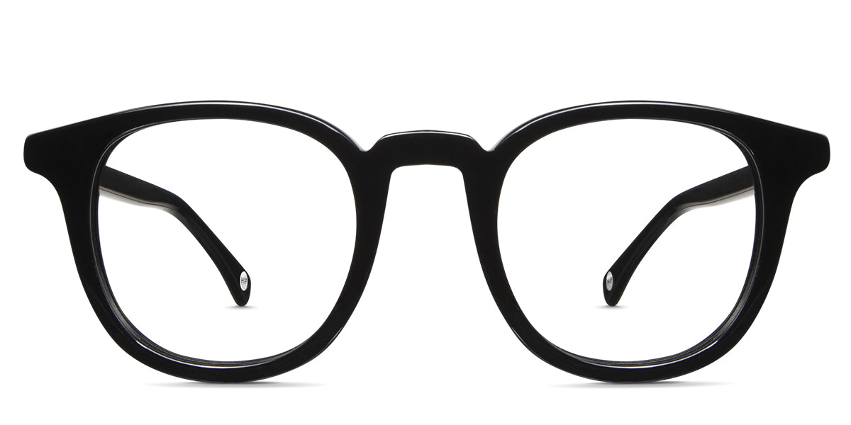 Dep eyeglasses in midnight variant - it's round frame in black colour