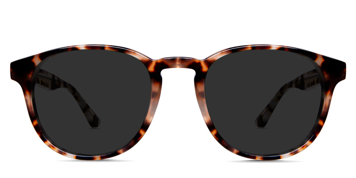 Hurler black tinted sunglasses frame in sand dunes variant in oval shape