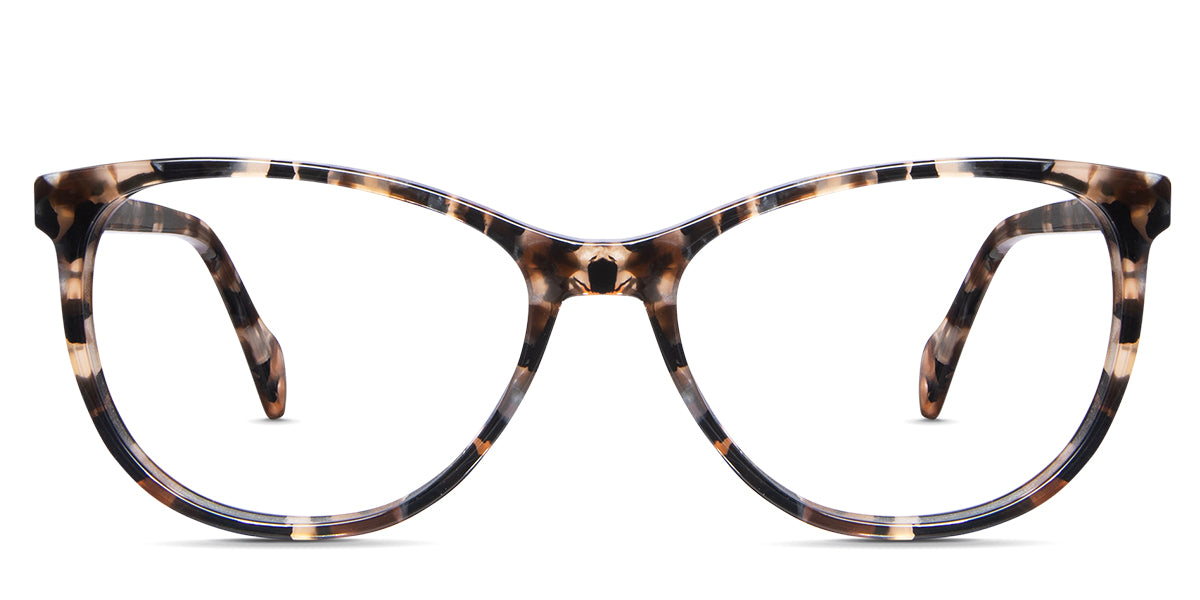 Adelson glasses in flaxseed variant - it has oval shape thin border made with acetate material - frame size 53-15-140