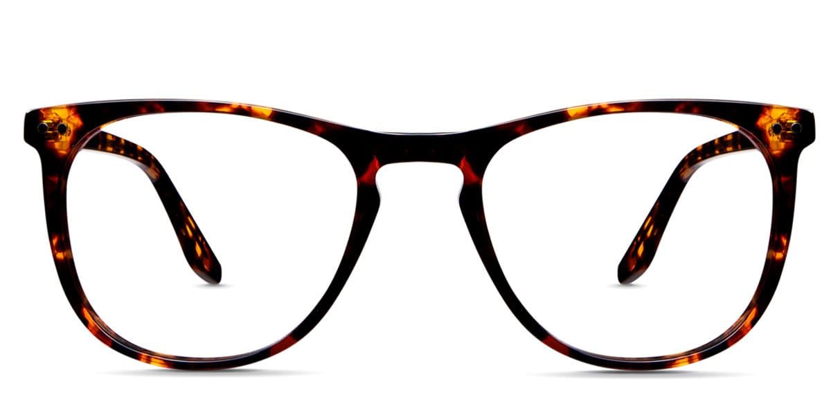Aguilera eyeglasses in hathaway variant - it has oval shape viewing area with thin border made with acetate material