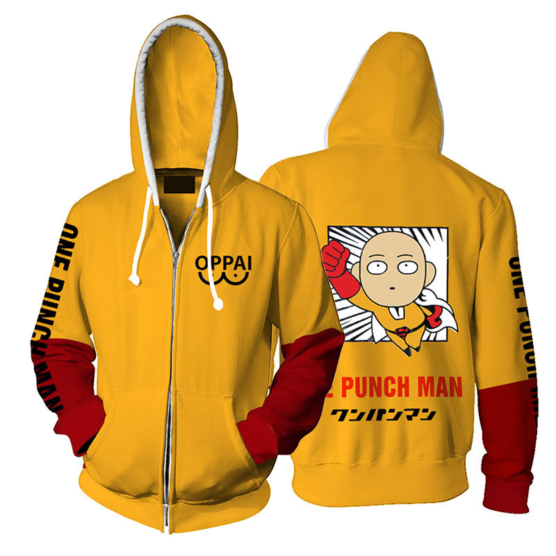 one punch man oppai hoodie