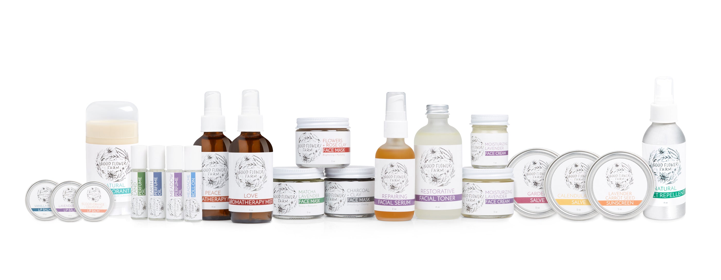 Good Flower Farm Organic Skincare Line made in Nashville, Tennessee