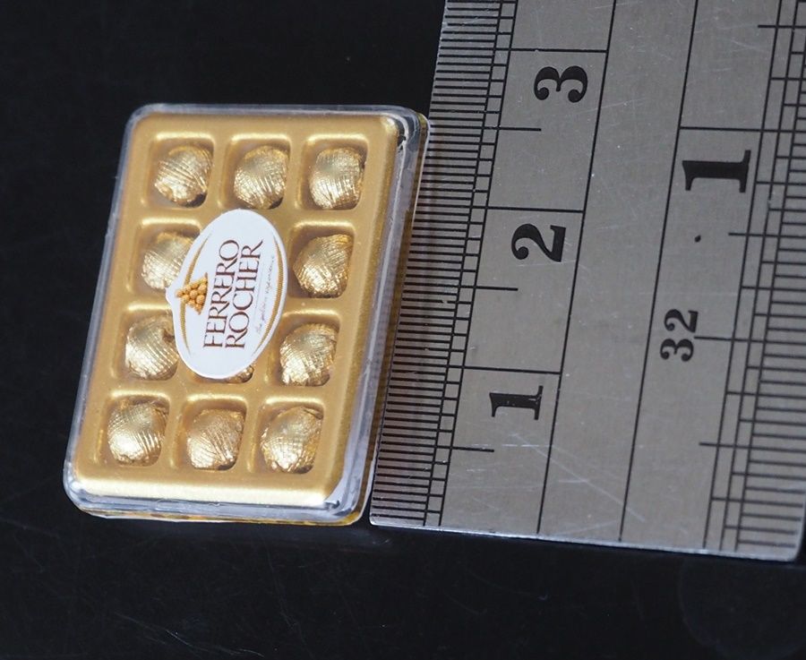 Details about   1:12 Scale Oblong Box Of Ferrero Rocher Chocolates Tumdee Dolls House Sweets GG