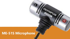 Olympus ME-51S Microphone for high quality recording - Professional Note Taking from The Speech Shop by Speak-IT Solutions