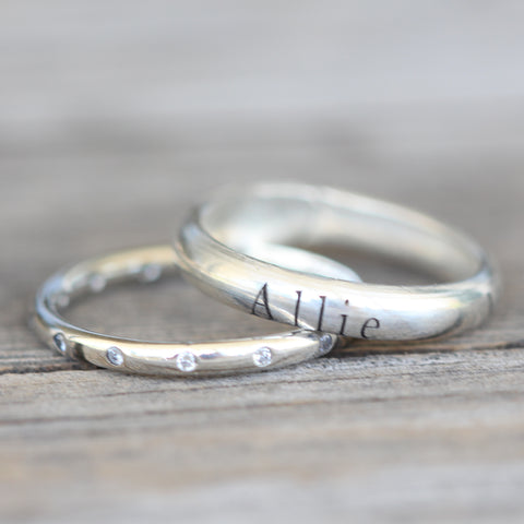 custom engraved rings