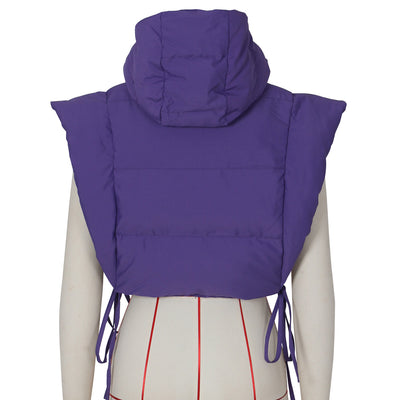 (New color)Sleeveless Short Hollow out Down Jacket MALSOOA