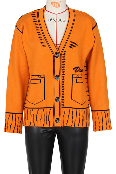 Cardigan Jacket Knitted Top MALSOOA
