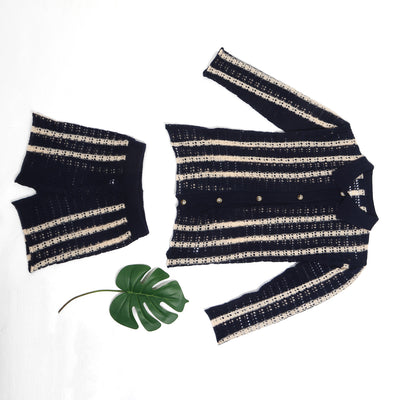 Stripe Knit Shirt & Shorts Set MALSOOA