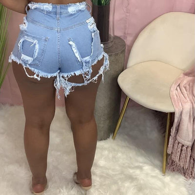 Sexy Ripped Jeans Shorts MALSOOA