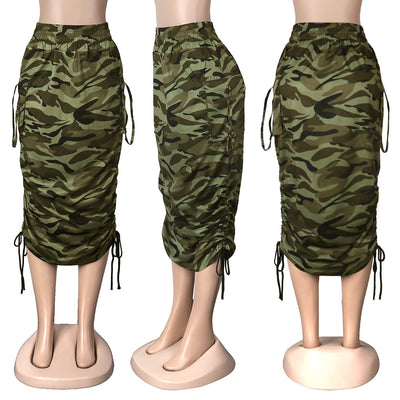 Camouflage cargo skirts MALSOOA