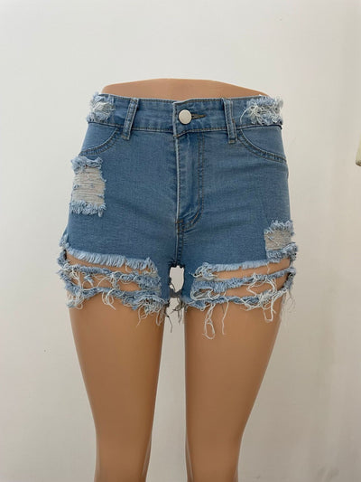 Sexy Ripped Jeans Shorts MALSOOA